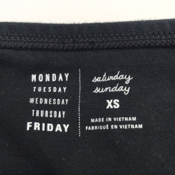 ANTHROPOLOGIE Saturday Sunday Black Women’s  Leggings Yoga Pant Sz XS - Picture 6 of 10